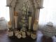 4 Fabulous Old Architectural Repurposed Church Posts Candle Holders Chippy White Columns & Posts photo 3