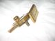 Old - Vintage Brass Toilet Lock / Bolt.  Engaged Vacant Locks & Keys photo 3