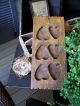 Primitive Styled Wooden Wood Heart Mold - Mustard Paint Primitives photo 6