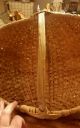 Antique Primitive Splint Oblong Buttock Egg Basket Hand Carved Handle Aafa Primitives photo 1