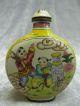 Chinese Copper Enamel Painted Children Pattern Snuff Bottle Snuff Bottles photo 2