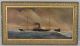 Antique 1892,  Steamer Melbourne,  Australian Steamship Co.  Portrait Oil Painting Other Maritime Antiques photo 1
