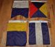 1950s Sterling Yachting Wool Signal Flags Letters A,  J,  K,  Z And Beauties Other Maritime Antiques photo 3