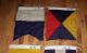 1950s Sterling Yachting Wool Signal Flags Letters A,  J,  K,  Z And Beauties Other Maritime Antiques photo 6