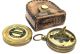 Dolland London Brass Sundial Compass & Leather Case Other Maritime Antiques photo 1