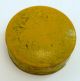 Antique Blown Apothecary Pantry Glass Jar With Yellow Paint Tin Lid And Pontil Bottles & Jars photo 7