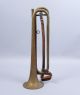 Antique C1900 French Pelisson Guinot & Blanchon Brass Bugle Maison 1812 Couturie Brass photo 2