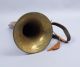 Antique C1900 French Pelisson Guinot & Blanchon Brass Bugle Maison 1812 Couturie Brass photo 4