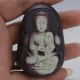 100 Natural Peach Stone Jade Hand - Carved Guanyin Staute C126 Necklaces & Pendants photo 5