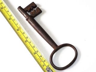 Antique Iron Door Key,  13.  5 Cm,  No 9 Of 12 Being Listed photo
