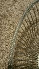 Antique Wrought Iron Hand Forged Woven Cage Style Wire Bowl Primitives photo 3