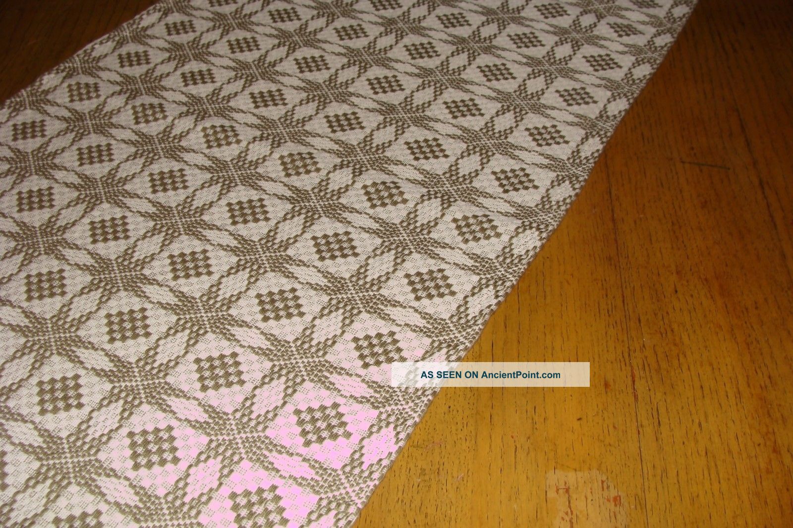 Family Heirloom Weavers Table Runner Sign Of The Gypsy Primitives photo