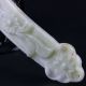 100 Natural Lantian Jade Hand - Carved Ruyi Statue Other Chinese Antiques photo 4
