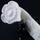 100 Natural Lantian Jade Hand - Carved Ruyi Statue Other Chinese Antiques photo 5