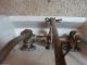 Vintage Briggs Bathroom Kitchen Gray Porcelain Sink W/fixtures Mid Century Sinks photo 9