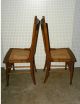 Pair Vintage Oak Caned Seat Chairs Post-1950 photo 4