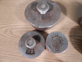 Nine Pounds Of Antique Weights For Scales photo