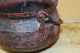 Rare 17th - 18th C Pilgrim Era Cast Iron Hanging Footed Pot In Primitives photo 5