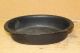Extremely Rare 19th C Cast Iron Deep Dish Oval Basin In Primitives photo 3