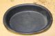 Extremely Rare 19th C Cast Iron Deep Dish Oval Basin In Primitives photo 4