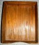 Vintage Wooden Tray Desk Organizer In Out File Box Dovetail Boxes photo 1