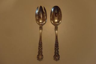 Gorham,  Cambridge,  Sterling Silver,  Serving Fork And Spoon,  142g,  8 3/8 