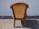 Vintage Barrel Chair Tufted Regency Chippendale Chinoiserie Faux Bamboo Cane Post-1950 photo 2