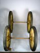 Antique Wagon Cart Buggy (4) Wooden - Spoke - Wheels Rubber Tread Baby Carriages & Buggies photo 9
