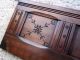 1800s Eastlake Spoon Carved Furniture Panel Walnut? Victorian Pediment Coat Rack Pediments photo 1