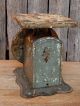 Antique Primitive 1913 Green Farmhouse Rustic Kitchen Scale Primitives photo 5