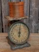 Antique Primitive 1913 Green Farmhouse Rustic Kitchen Scale Primitives photo 6