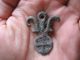 Capricorn Shape Amulet Ancient Celtic Druids Bronze Pendant 600 - 400 B.  C. Celtic photo 5