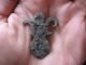 Capricorn Shape Amulet Ancient Celtic Druids Bronze Pendant 600 - 400 B.  C. Celtic photo 7