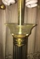 Massive 60s Clear Glass Lucite Ribbed Seguso Murano Lamp By Marbro Brass Base Mid-Century Modernism photo 1