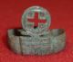 Knights Templar Ancient Artifact - Bronze Cross Ring Circa 1100 Ad - 3026 Other Antiquities photo 1