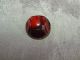 Vintage Celluloid Button Bubble Top Red Black 103 - B Buttons photo 2