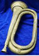 Antique Brass Or Bronze Big Size Military Bugle From India Brass photo 1
