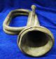 Antique Brass Or Bronze Big Size Military Bugle From India Brass photo 2
