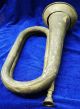 Antique Brass Or Bronze Big Size Military Bugle From India Brass photo 4