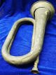 Antique Brass Or Bronze Big Size Military Bugle From India Brass photo 5