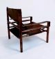 Rare Mid Century Hungarian Safari Lounge Chair In Manner Of Arne Norell 1900-1950 photo 2