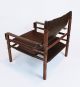 Rare Mid Century Hungarian Safari Lounge Chair In Manner Of Arne Norell 1900-1950 photo 3