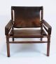 Rare Mid Century Hungarian Safari Lounge Chair In Manner Of Arne Norell 1900-1950 photo 4