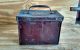 Antique Tin Coal Miner Lunch Box Primitives photo 2