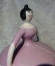C1920 Fulper Porcelaines Figural Lady Trinket/powder Box/jar/pot Half Doll Re Art Deco photo 6