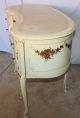 French Hand Painted Kidney Shaped Ladies Writing Desk With Leather Top Post-1950 photo 6