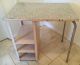 Vintage 1950 ' S Pink Metal Shelves Gray Formica Table Island Mid Century Post-1950 photo 1