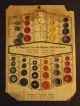 (2) 30s/40 Salesman Sample Button Cards Synthetic Plastics Corp Vtg Advertising Buttons photo 1