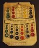 (2) 30s/40 Salesman Sample Button Cards Synthetic Plastics Corp Vtg Advertising Buttons photo 6