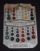 (2) 30s/40 Salesman Sample Button Cards Synthetic Plastics Corp Vtg Advertising Buttons photo 7